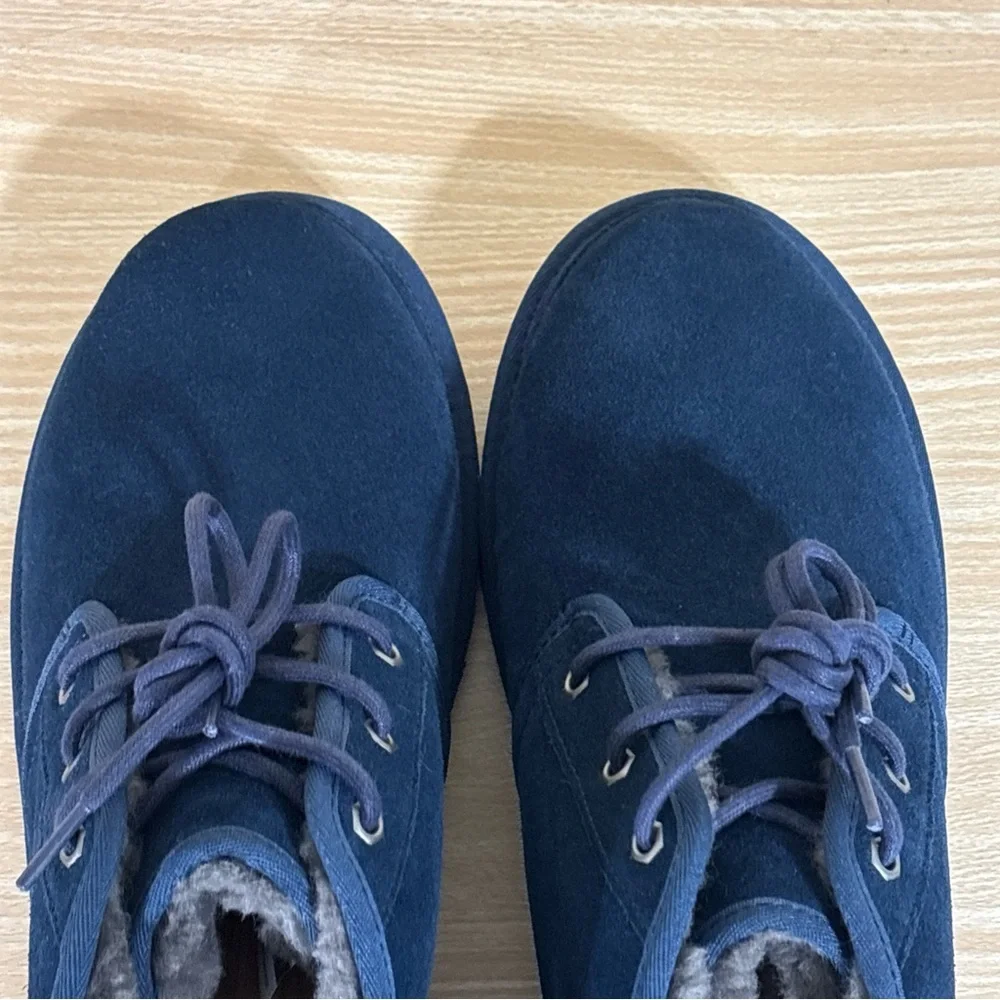 UGG Neumel Chukka Boots Navy Blue Shearling Lined Men’s 11